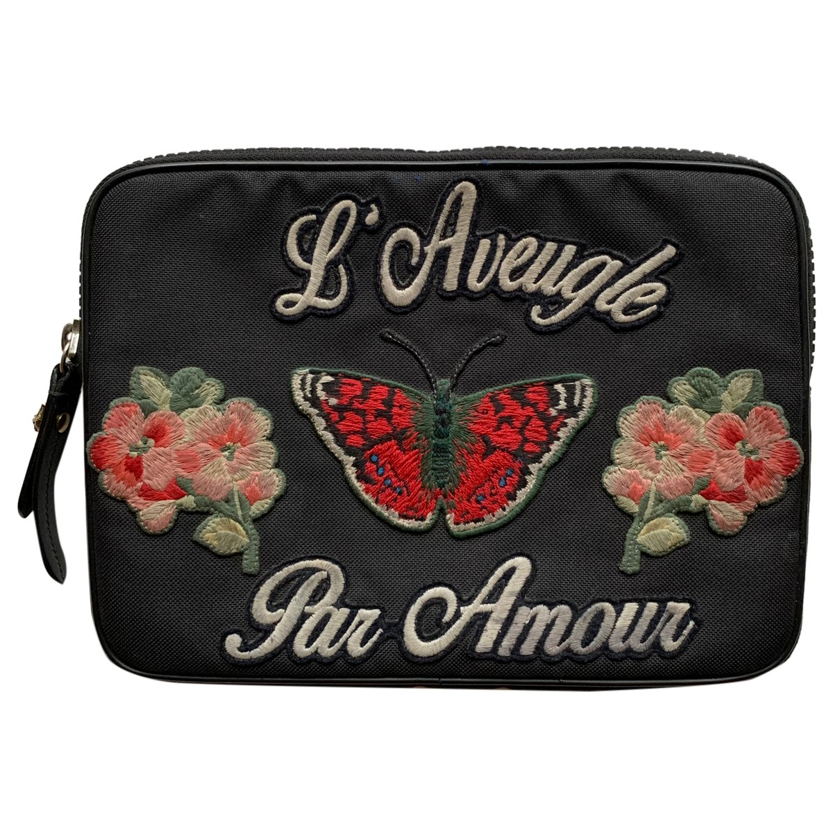 floral gucci clutch bag